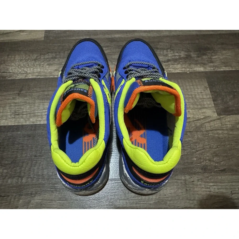 Saucony Originals Shadow 6000 Trail CPK Blue/Lime Men's 6 Running Shoes S70643-1